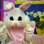 photo of the Easter Bunny at Ocean Lakes